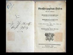 O48A175 : Das Großherzogthum Baden nach seiner Eintheilung in Steuerobererhebungsbezirke (Obereinnehmereien und Hauptsteuerämter) und Untersteuereinnehmereien (Stationen und Untersteuerämter) mit den zu diesen gehörigen Orten, Höfen, Zinken, Weilern und einzelnen Häusern (1837)