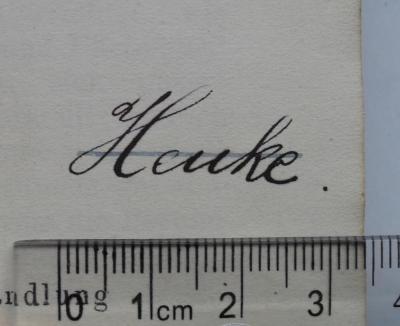 - (Henke[?], [...]), Von Hand: Name; 'Henke[?].'. 