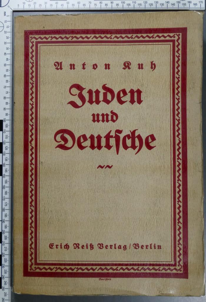 933.7 KUH : Juden und Deutsche. Ein Resumé ([1921])