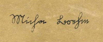 - (Boehm, Micha), Von Hand: Autogramm, Name; 'Micha Boehm'. ; Hawa Naschira! (Auf, Laßt uns singen!) : Liederbuch für Unterricht, Bund und Haus (1935)
