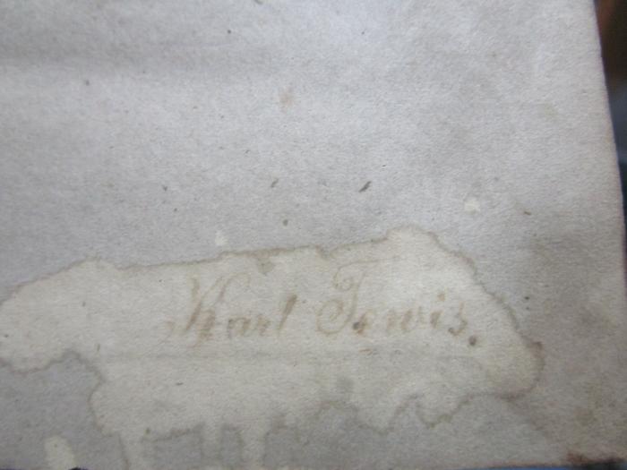 -, Von Hand: Name, Autogramm; 'Karl Teuris'