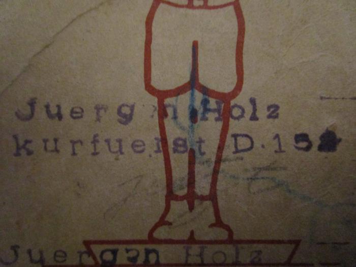  Hawa Naschira! (Auf, Laßt uns singen!) : Liederbuch für Unterricht, Bund und Haus (1935);- (Holz, Jürgen), Stempel: Name, Ortsangabe; 'Juergen Holz Kurfuerst D 152'.  (Prototyp)