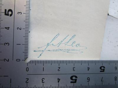 - (Leo, Friedrich August), Stempel: Autogramm, Name; 'fr A Leo'. 