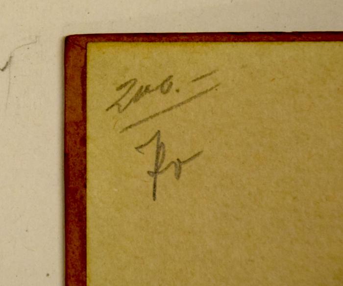 - (unbekannt), Von Hand: Nummer; '200.- / To[?]'. 