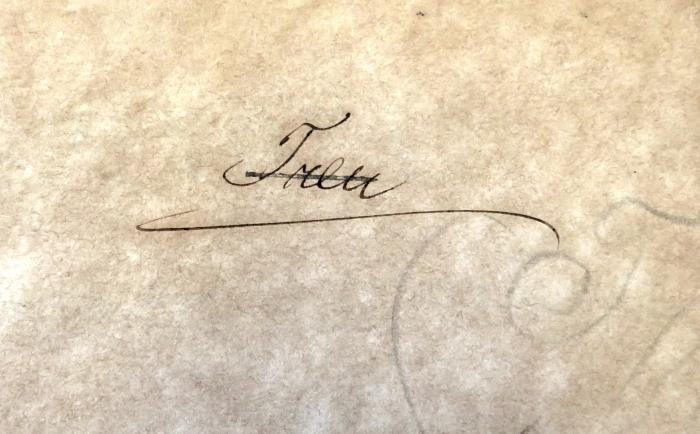 - (Treu[?], [...]), Von Hand: Name; 'Treu[?]'. 