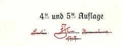 - (JJC[?]), Von Hand: Initiale, Ortsangabe, Datum; 'Berlin / JJC[?] November. 1917'. 