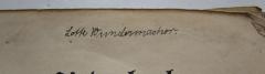 - (Wundermacher, Lotte), Von Hand: Autogramm, Name; '[Lotte Wundermacher]'. 