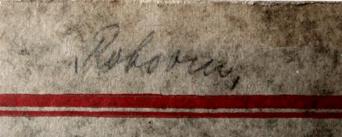 - (Roboom, Georg), Von Hand: Name; 'Roboom.'. 