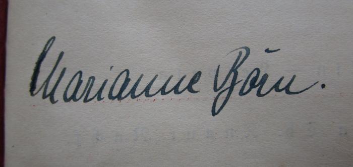  Der grüne Heinrich : Roman in vier Teilen ; T. 1-3 ([1921]);- (Born, Marianne), Von Hand: Autogramm, Name; 'Marianne Born.'.  (Prototyp)