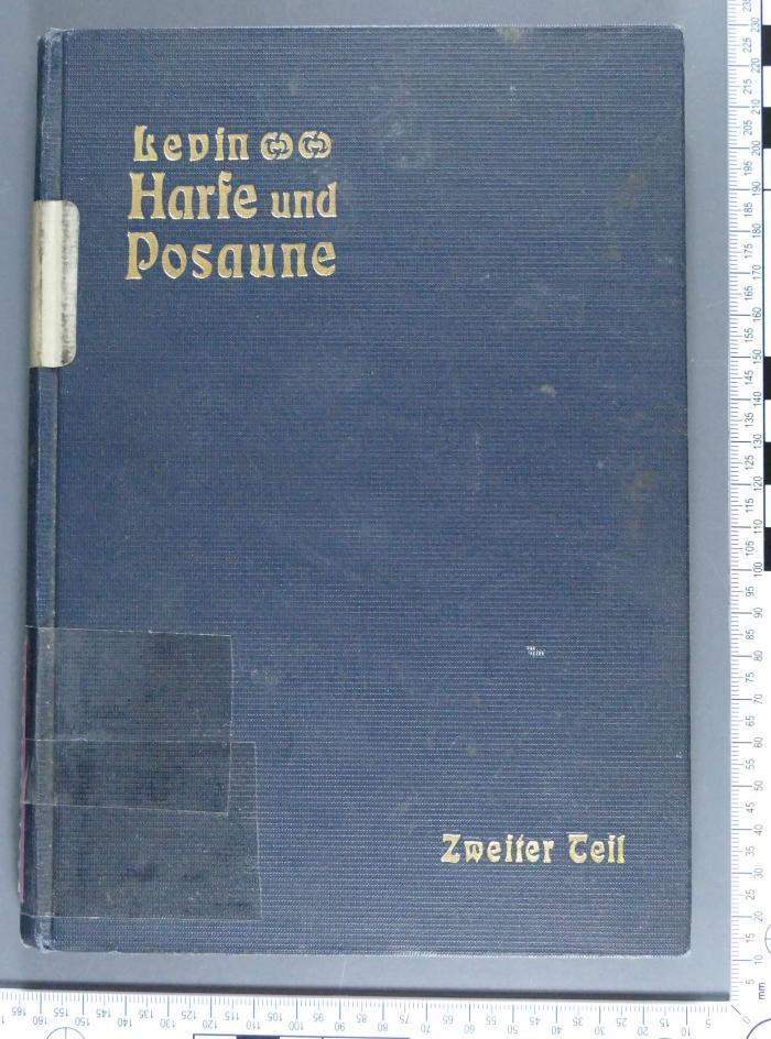 296.452 LEVI : Harfe und Posaune. Festreden, gehalten im Gotteshause der Jüdischen Reformgemeinde in Berlin (1914)