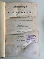 BC 6890 B133-2,1(2) : Christologie des Alten Testamentes, oder die messianischen Verheißungen, Weissagungen und Typen mit besonderer Berücksichtigung ihres organischen Zusammenhanges. 2 (1858)