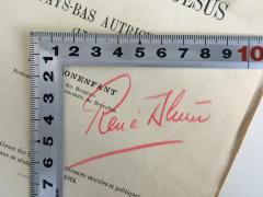 - (Blum, René), Von Hand: Name; 'Rene Blum [?]'. 