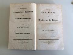 GB M 659 : Kurzgefasstes exegetisches Handbuch zum Neuen Testament. 2,1.
Kurze Erklärung des Briefes an die Römer (1847)