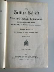 BC 2501 A747-1(2) : Die heilige Schrift des Alten und Neuen Testamentes. Mit dem Urtexte der Vulgata. 1. Band. (1903)