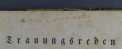 - (Deutsch, Em.), Von Hand: Datum, Name; 'Em. [?] Deutsch'. 