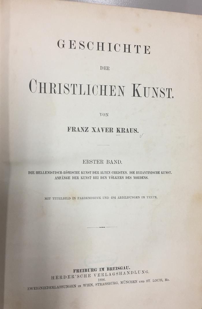 42B31,1 : Die byzantinische Kunst (1896)