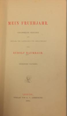 43A3860 : Mein Fruehjahr : ges. Gedichte aus "Enzian, ein Gaudeamus für Bergsteiger" (1886)