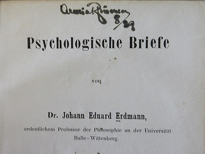 43A1926 : Psychologische Briefe (1852)