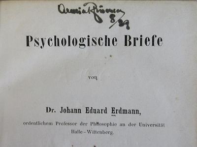 43A1926 : Psychologische Briefe (1852)