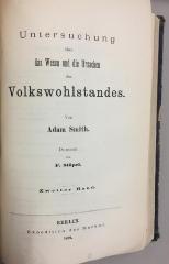 43A671,2 : Untersuchung über das Wesen und die Ursachen des Volkswohlstandes. - 2. (1878)