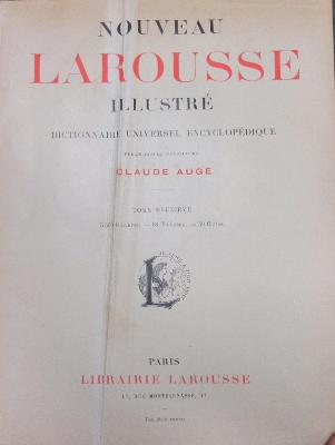 43B433,2 : Nouveau Larousse illustré : dictionnaire universel encyclopédique. - 2. Belloc - Ch (1899)