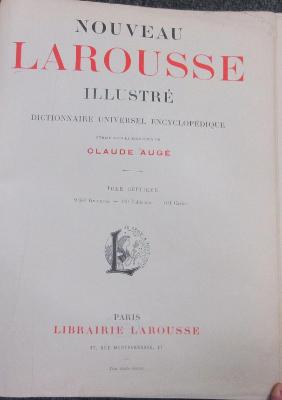 43B433,7 : Nouveau Larousse illustré : dictionnaire universel encyclopédique. - 7. Pr - Z (1904)