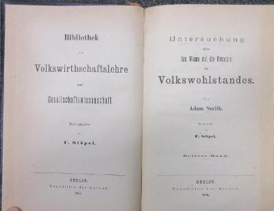 43A671,3 : Untersuchung über das Wesen und die Ursachen des Volkswohlstandes. - 3. (1878)