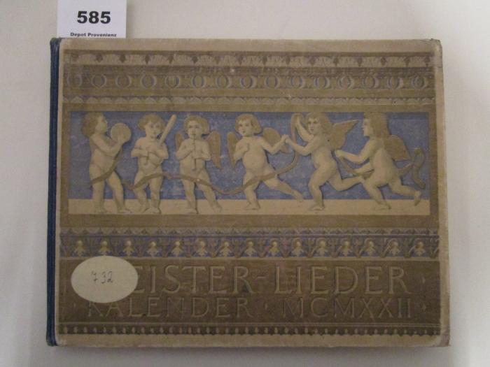  Meister-Lieder-Kalender. Eine Auswahl klassischer und moderner Lieder (1922)