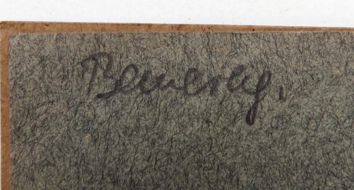 - (Bewerly[?]), Von Hand: Name; 'Bewerly.[?]'. 