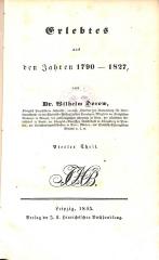 G 3282 : 4 : Erlebtes aus den Jahren 1790-1827. Teil 4. (1845)