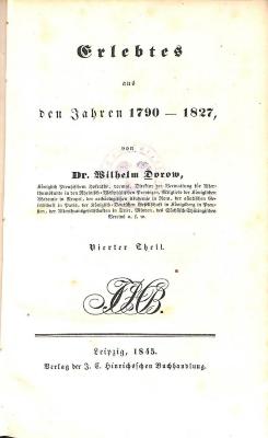 G 3282 : 4 : Erlebtes aus den Jahren 1790-1827. Teil 4. (1845)