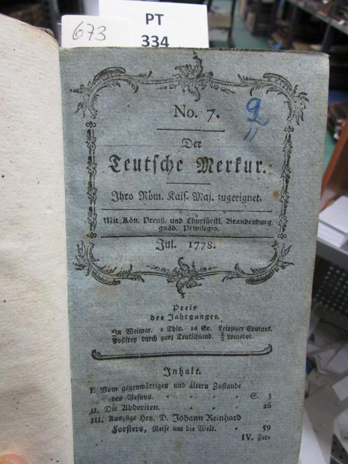  Der teutsche Merkur ; Jul. 1778 (1778)