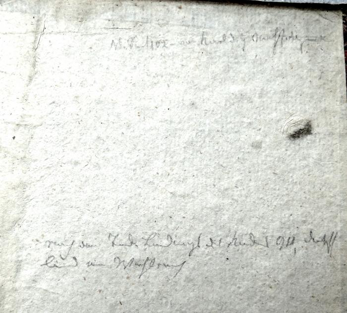 - (H[...], K.), Von Hand: Notiz; '[...]'. 