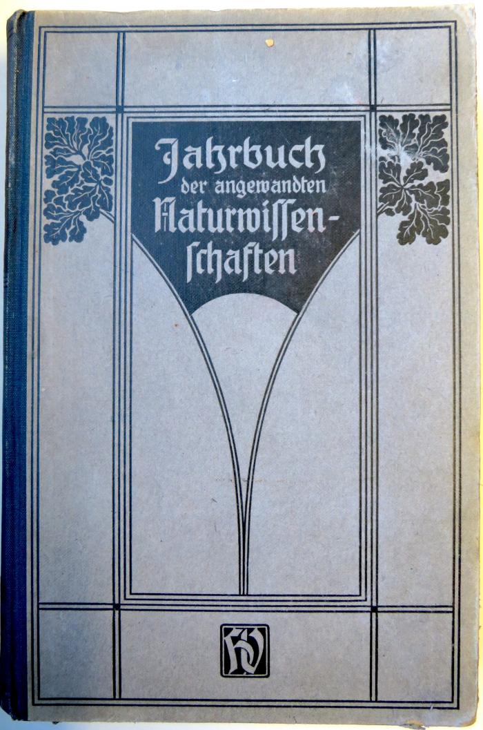 Zs 470 : 31.1919/1920 : Jahrbuch der angewandten Naturwissenschaften 31.1919/20. (1920)