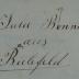 - (Bonnin, Julie), Von Hand: Exlibris, Name; 'Julie Bonnin aus Bielefeld'. 