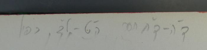 -, Von Hand: Notiz; '[Notitz)'