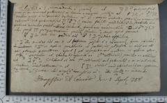 - (Hengster, Conrad), Von Hand: Notiz; '[Lateinische Notizen zur hebräischen Grammatik, darunter:] Hengster [...] Conrad den 5 Sept [1]788'. 