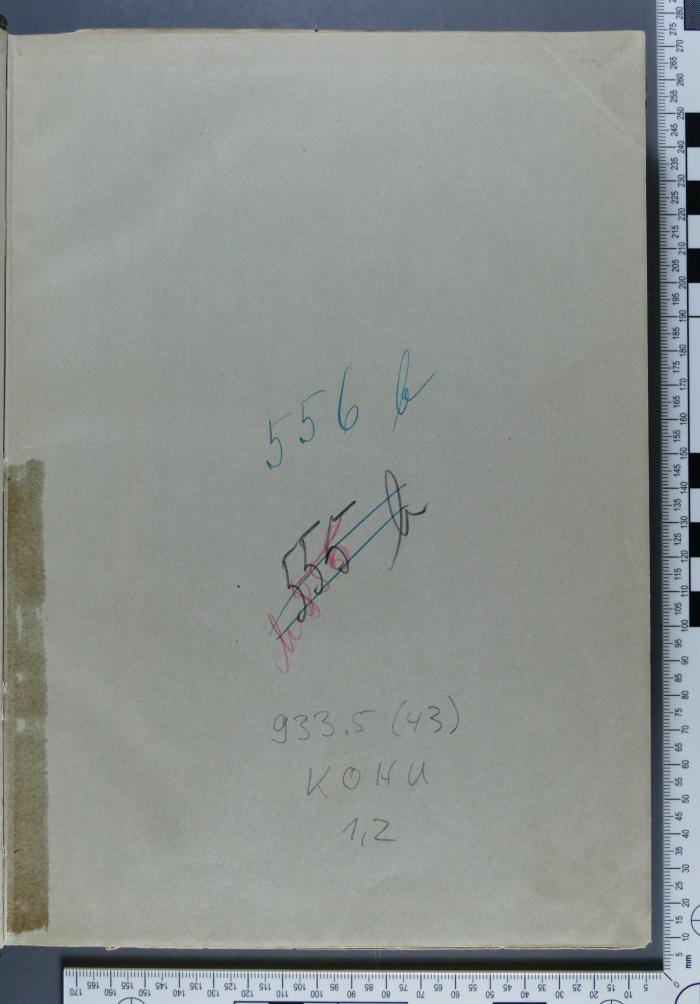 - (Jüdisches Zentralmuseum in Prag;Ältestenrat der Juden in Prag), Von Hand: Inventar-/ Zugangsnummer; 'M 556 b'. 