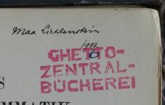 - (Lichtenstein, Max), Von Hand: Exlibris, Nummer; 'Max Lichtenstein 
1907.'. 