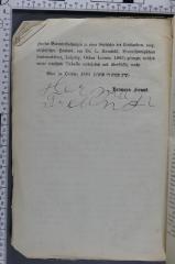 - (Klauber, Hermann), Von Hand: Notiz; 'Herman Freund'. 