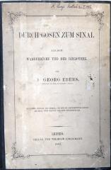 E 3353 : Durch Gosen zum Sinai. Aus dem Wanderbuche und der Bibliothek. (1872)