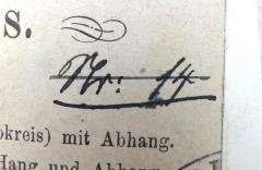 - (Freie Turnerschaft Hannover), Von Hand: Nummer; 'Nr. 14'. 