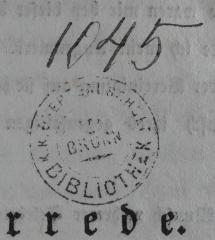 - (K. K. Oberrealschule in Brünn Bibliothek), Von Hand: Inventar-/ Zugangsnummer; '1045'. 