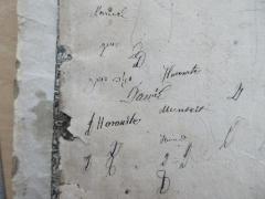 - (unbekannt;Horowitz, ?), Von Hand: Notiz, Initiale, Name; 'עמוקות; D; מגלה עמוקות; Horowitz; Daniel (...)'. 