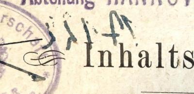 - (NSDAP-Gauarchiv und -museum Südhannover-Braunschweig), Von Hand: Signatur; '17122'. 