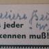 - (Beume-Werner, Anneliese), Von Hand: Autogramm, Name; 'Anneliese
Beume-Werner'. 