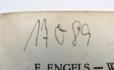 - (NSDAP-Gauarchiv und -museum Südhannover-Braunschweig), Von Hand: Signatur; '17089'. 