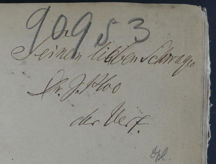 - (Sachs, Michael;Ploo, Joachim), Von Hand: Widmung; 'Seinem lieben Schwager Dr. J. Ploo
der Verf.'. 