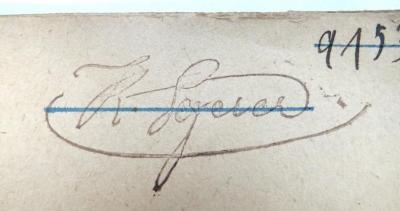 - (Segerer[?], R.[?]), Stempel: Name; 'R. Segerer[?]'. 