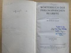 1 G 117 &lt;3&gt; -1 : Wörterbuch der philsophischen Begriffe: Erster Band A - K. (1910)